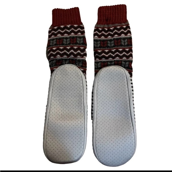 Muk Luks Men's Slipper Socks shoe Size 11-13 Large-XL one slip resistant NWT - Picture 10 of 10
